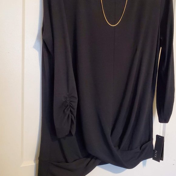 Alyx Womens Boho Faux Wrap Blouse - Picture 4 of 9